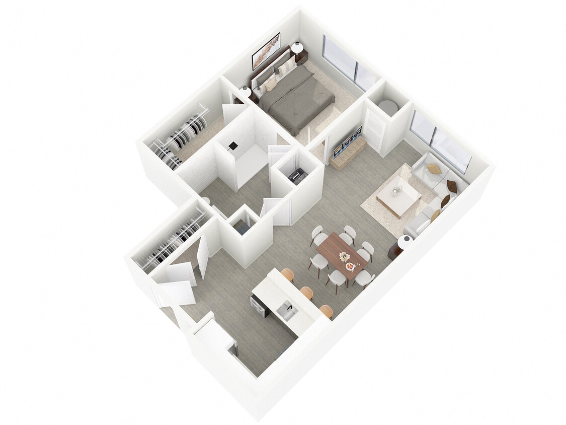 Floor Plan - 1 Bedroom Medium