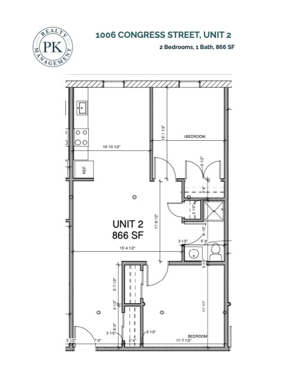 Floor Plan - 1006 Congress, Unit 2