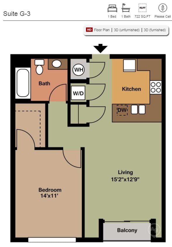 Floor Plan - Suite G3