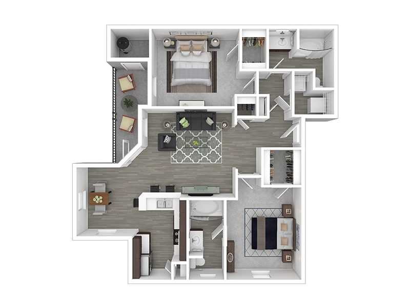 Floor Plan - 2x2-1035-Upgraded