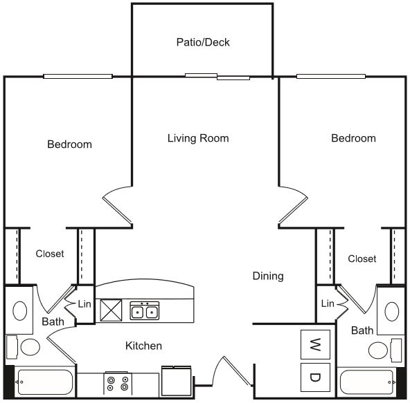 Floor Plan - B3B - 2x2