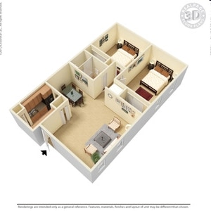 2BR/1BA - The Bonelli