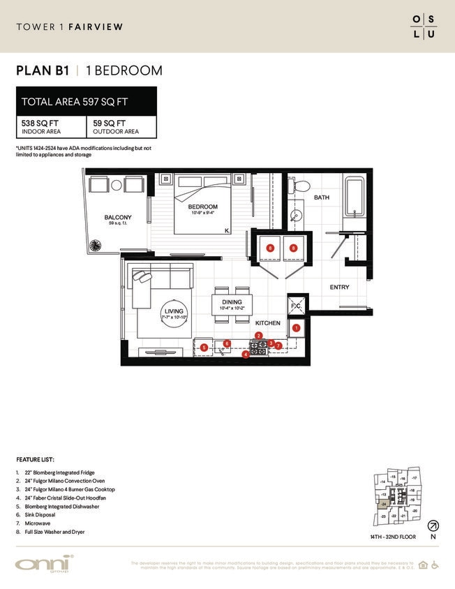 Floor Plan - Fairview B1