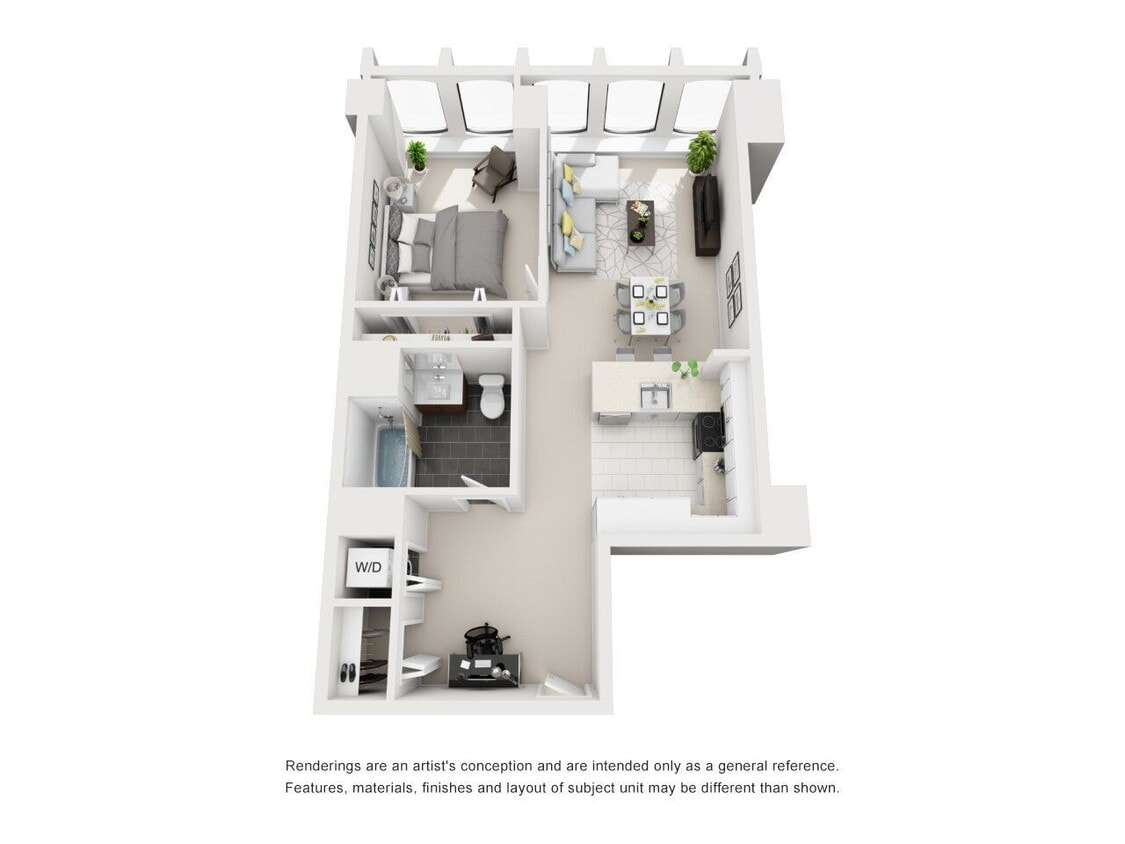 Floor Plan - 1 Bedroom