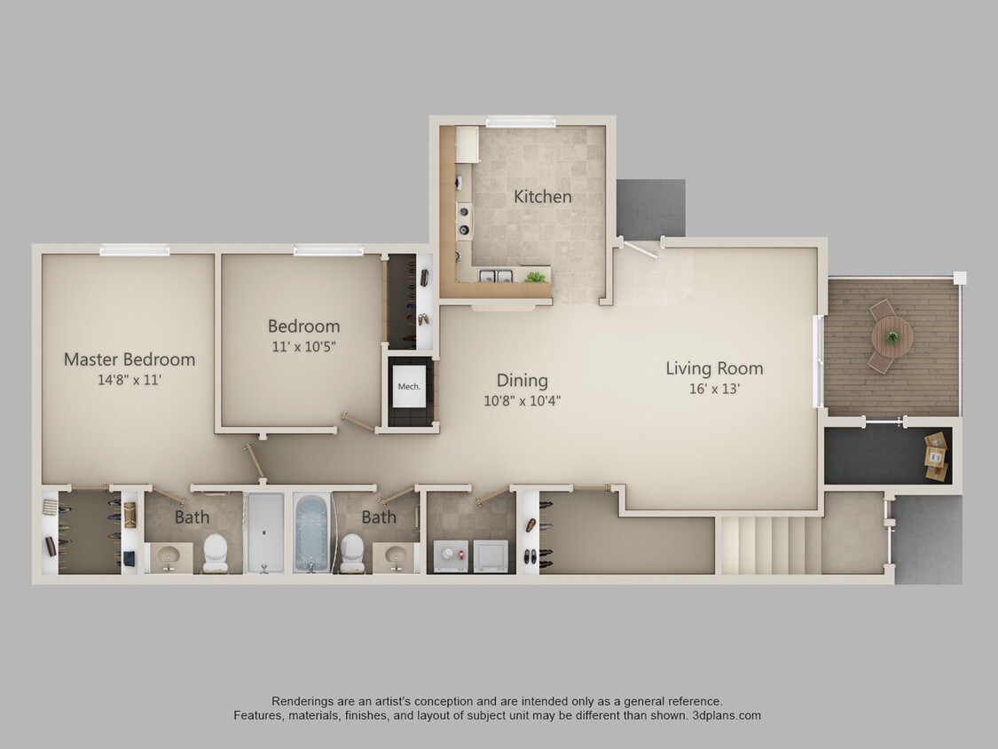 Floor Plan - 2D-Praire