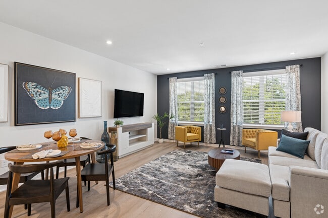 2BR, 2BA W/Study - 1,308SF - Living Room - Milliner Lofts