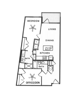 Floor Plan - Skyline II (w/ Office)