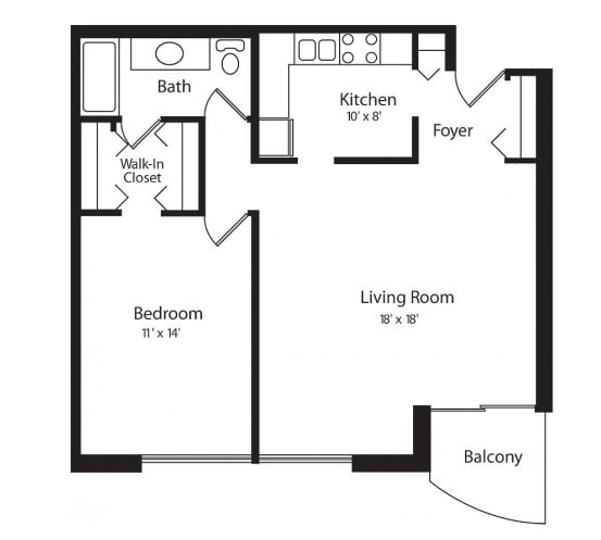 ONE BED - K - 1M
