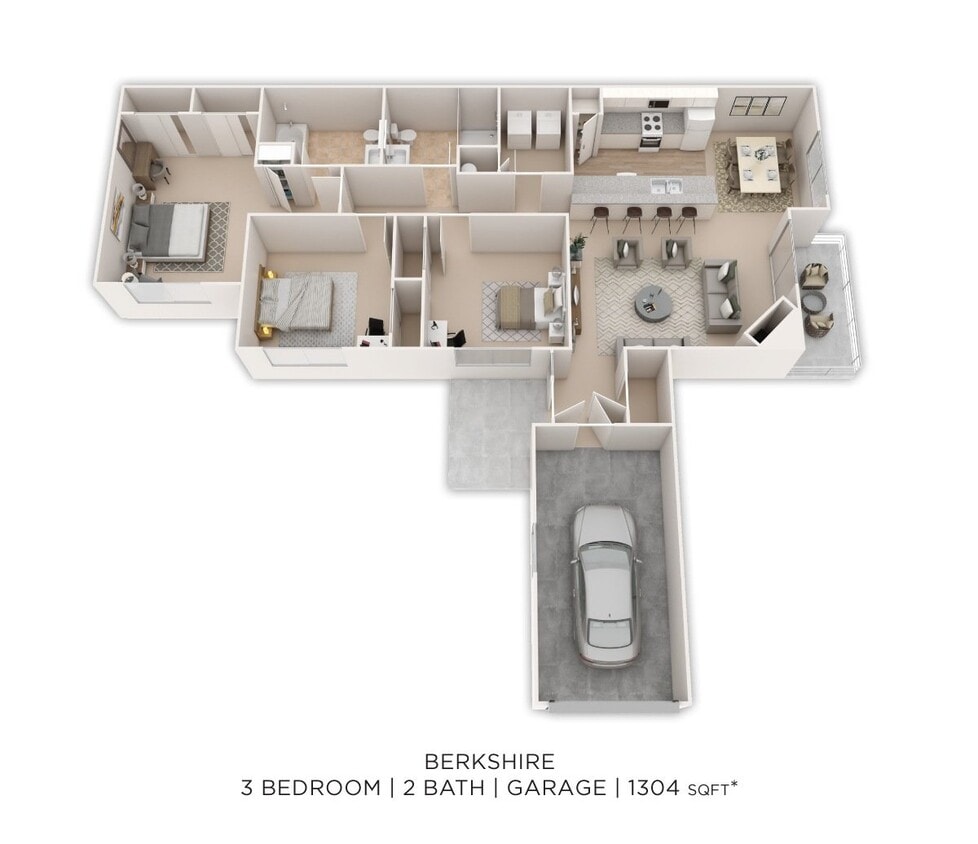 Floor Plan - Berkshire w/ Garage - Lower Level