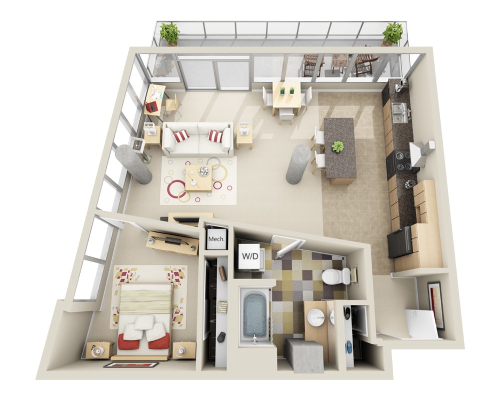 Floor Plan - Highrise A1I
