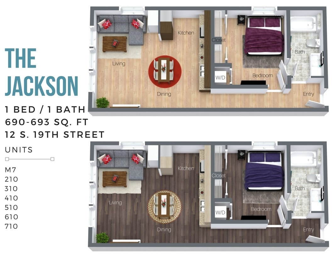 Floor Plan - The Jackson (Overview-City Side)