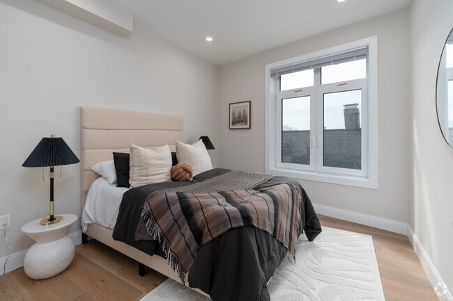 2BR, 2BA - 662SF - Bedroom - The Nia