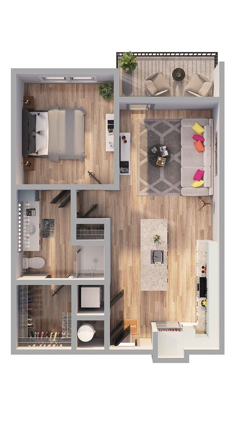 Emerson at Montford Park - A8 Floor Plan - A8