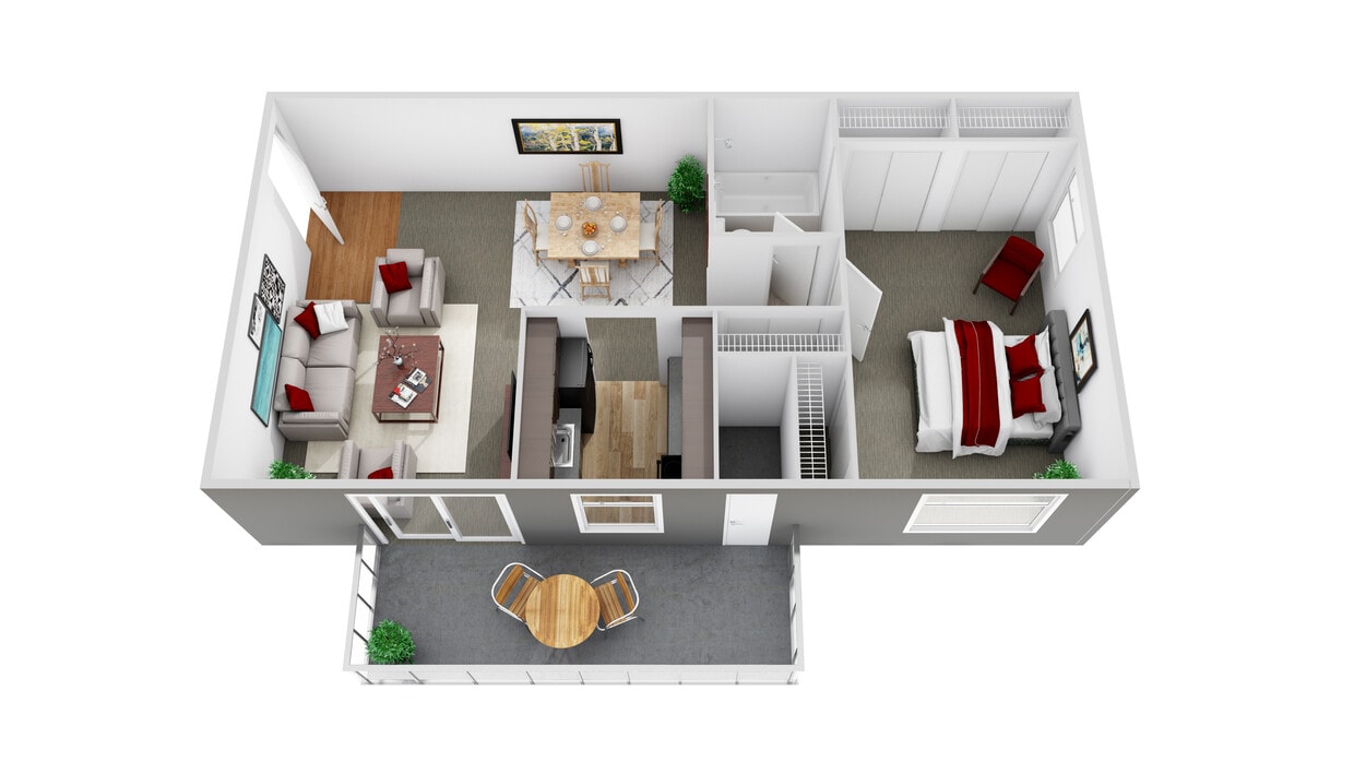 Floor Plan - 1 Bedroom