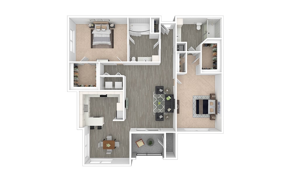 Floor Plan - Wortham - Renovated