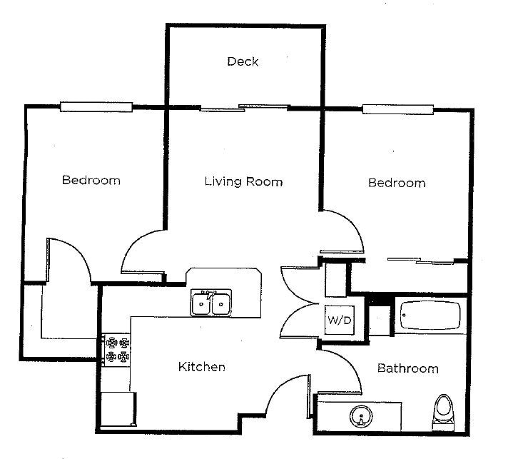 Floor Plan - 2x1 | Age 55+