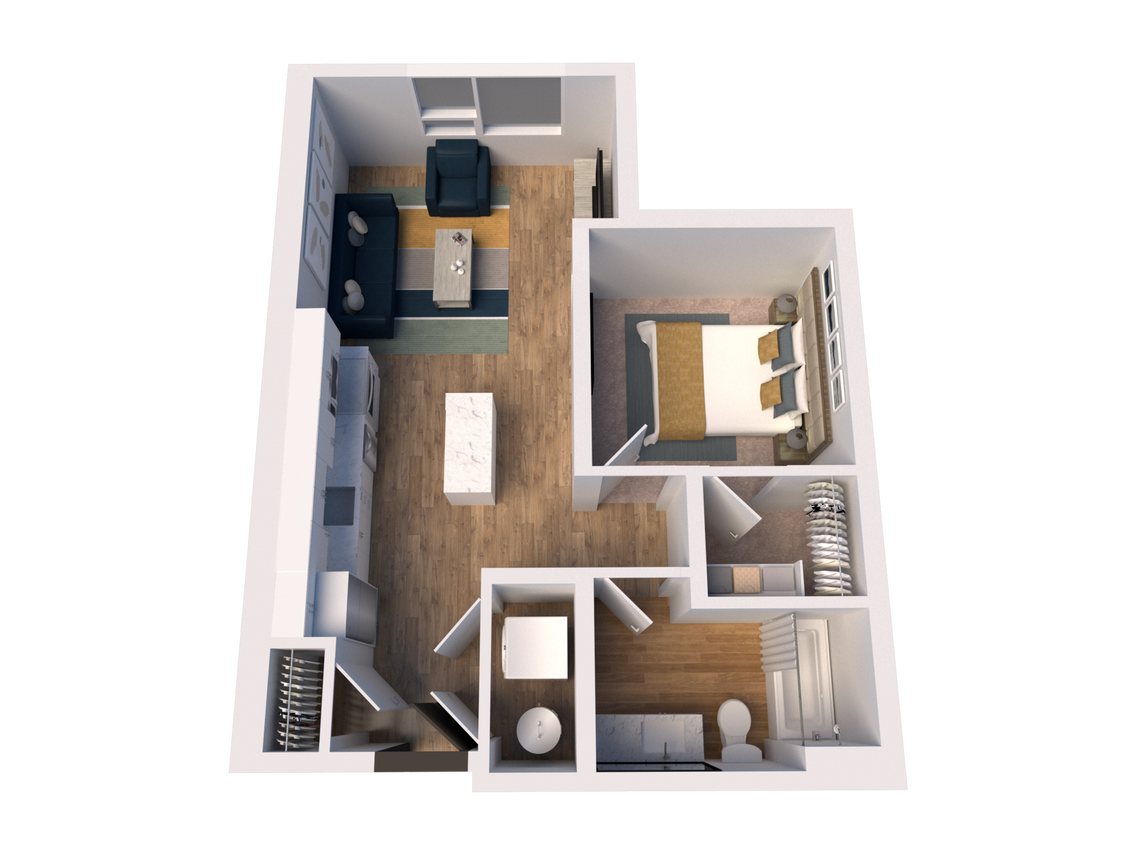 A2 floor plan The James - A2