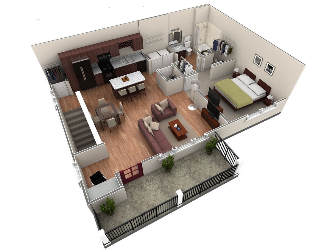 Floor Plan - 1 BR Grand Overlook