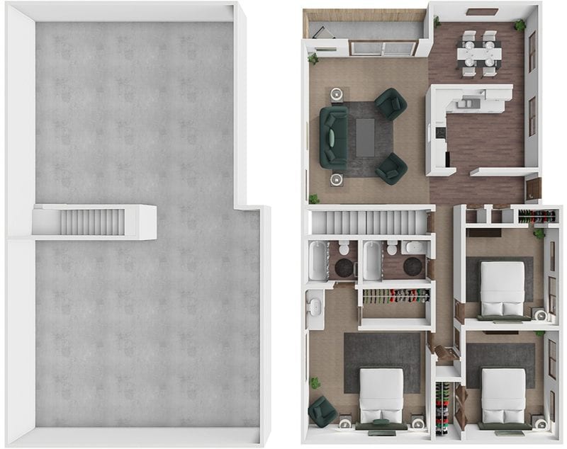 Floor Plan - Durand  3 bedroom