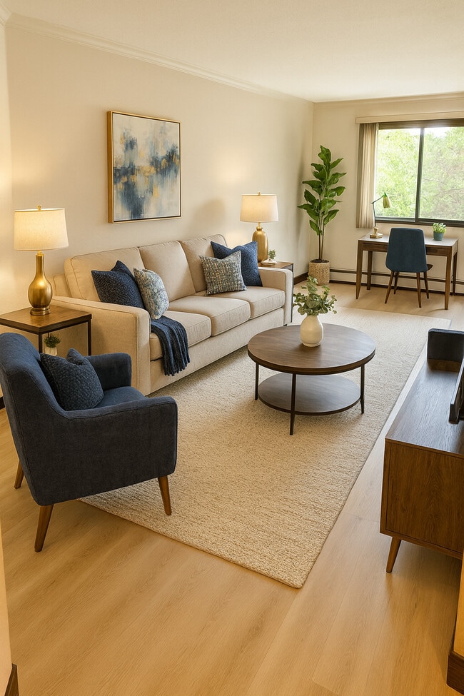 LIving Space with Views - Cedars of Edina Apartments