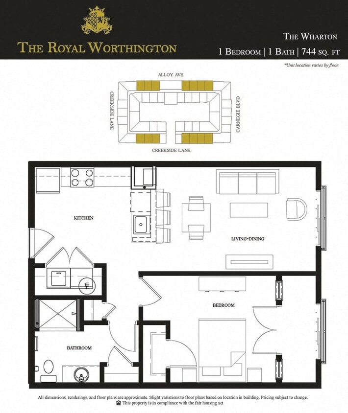 Floor Plan - Furnished Wharton