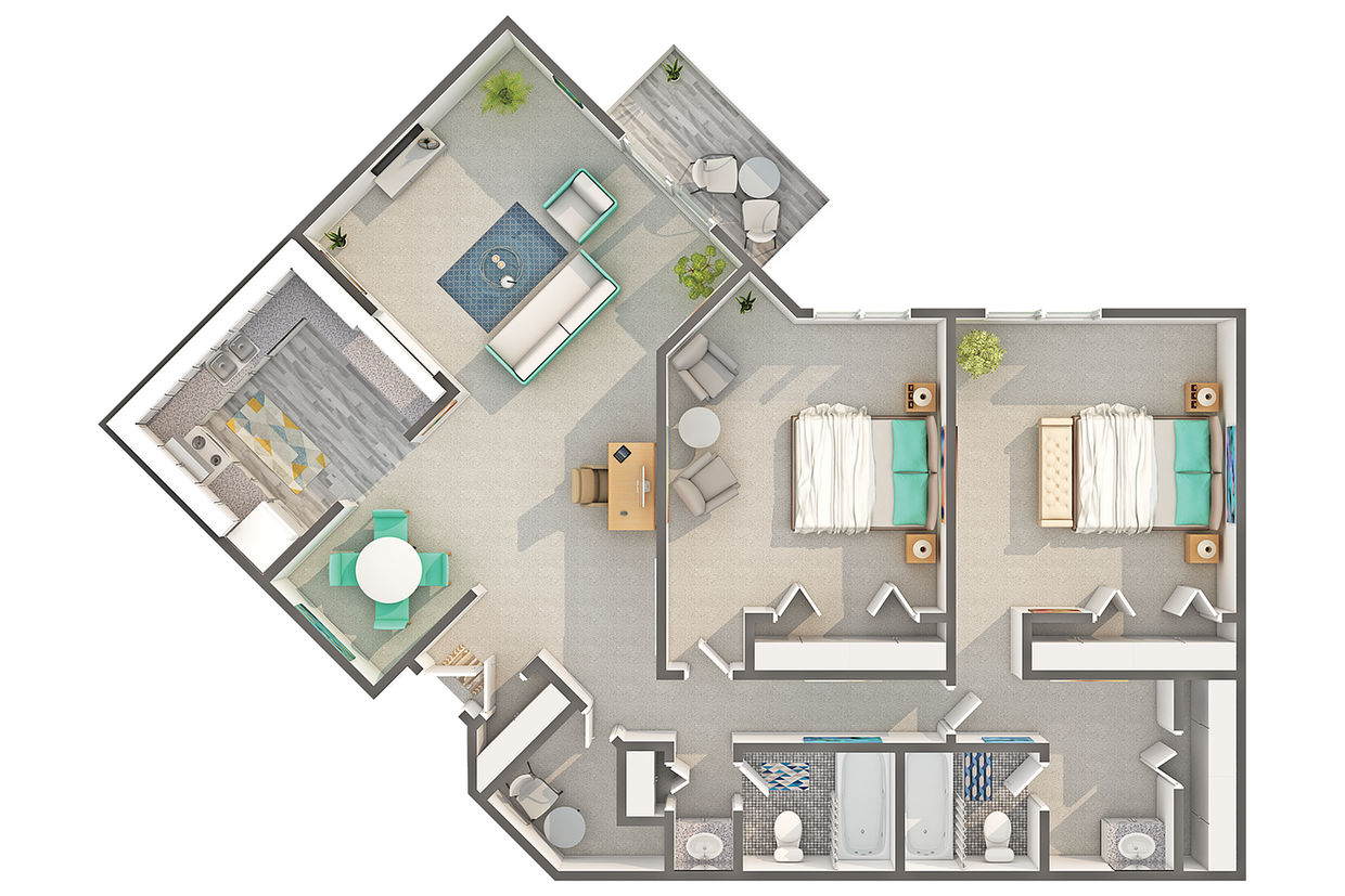 Eliot | 2-Bedroom Floorplan - Eliot