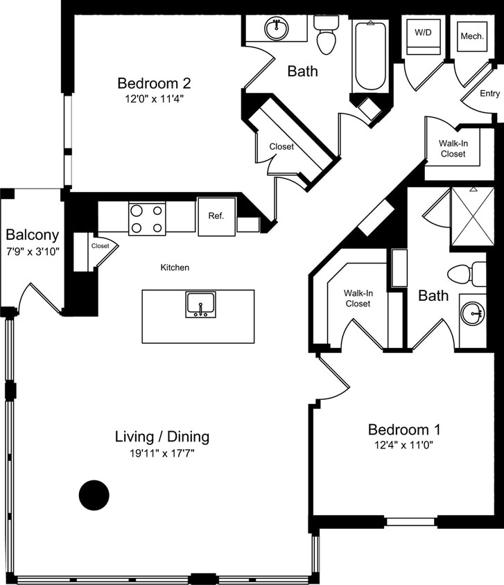 Floor Plan - B04 with Balcony