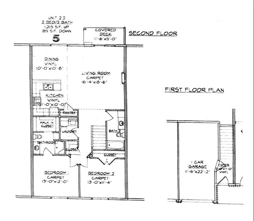 2 BED / 2 BATH - UPPER - 2 bed / 2 bath / 1 Stall Attached Garage  / Upper 