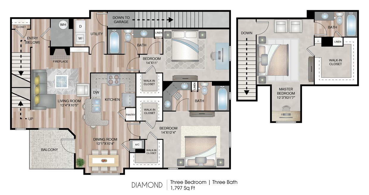 1797 Square Feet - Diamond