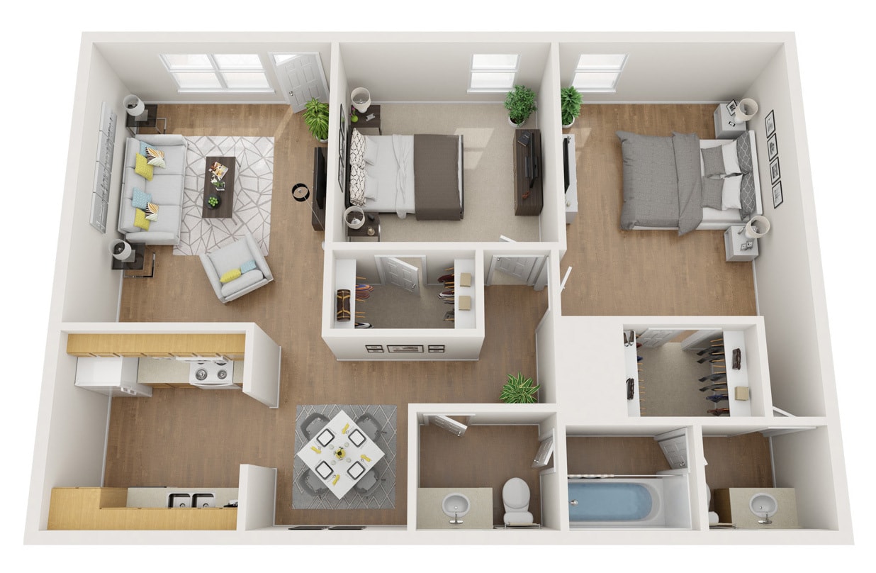 Floor Plan - 2 Bedroom (A)