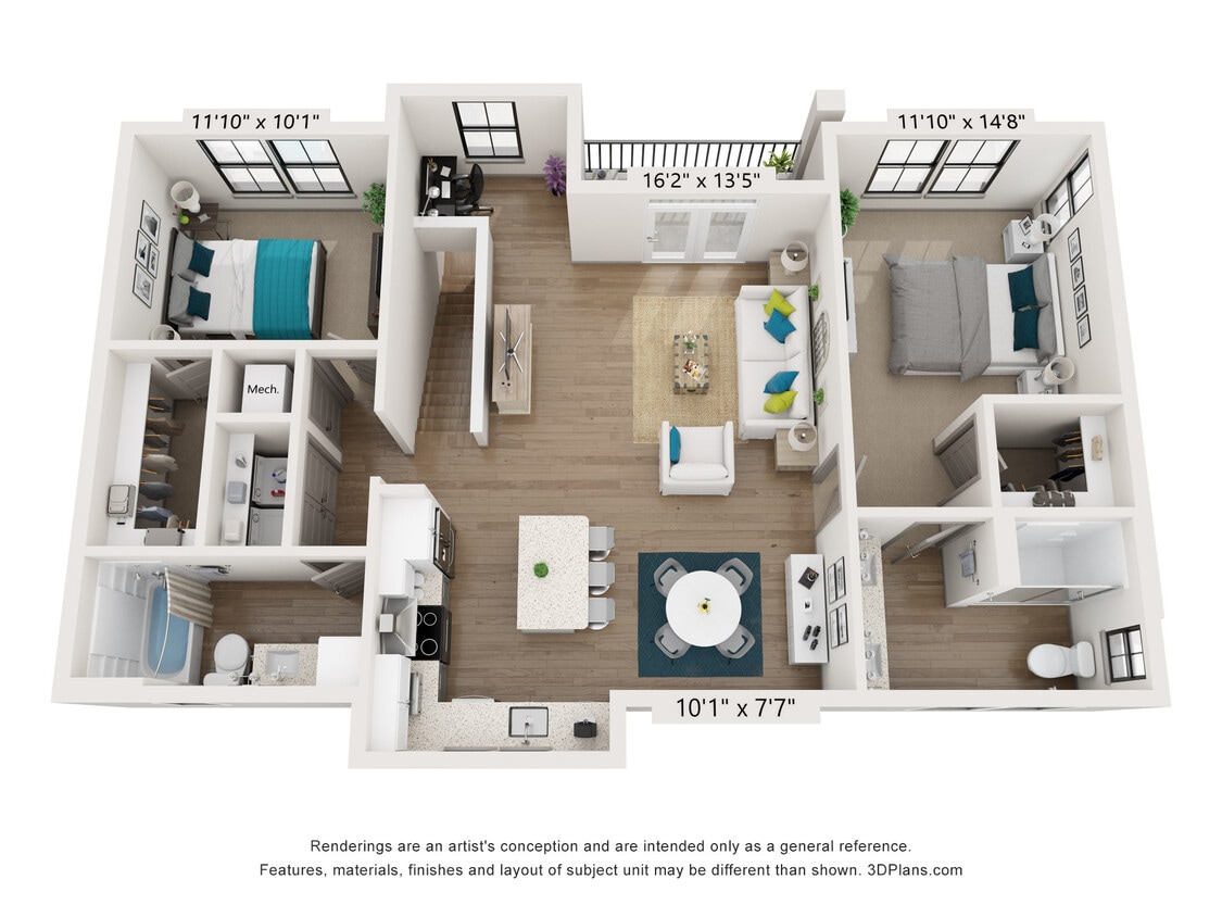 Floor Plan - Oceane Carriage Home with Garage 