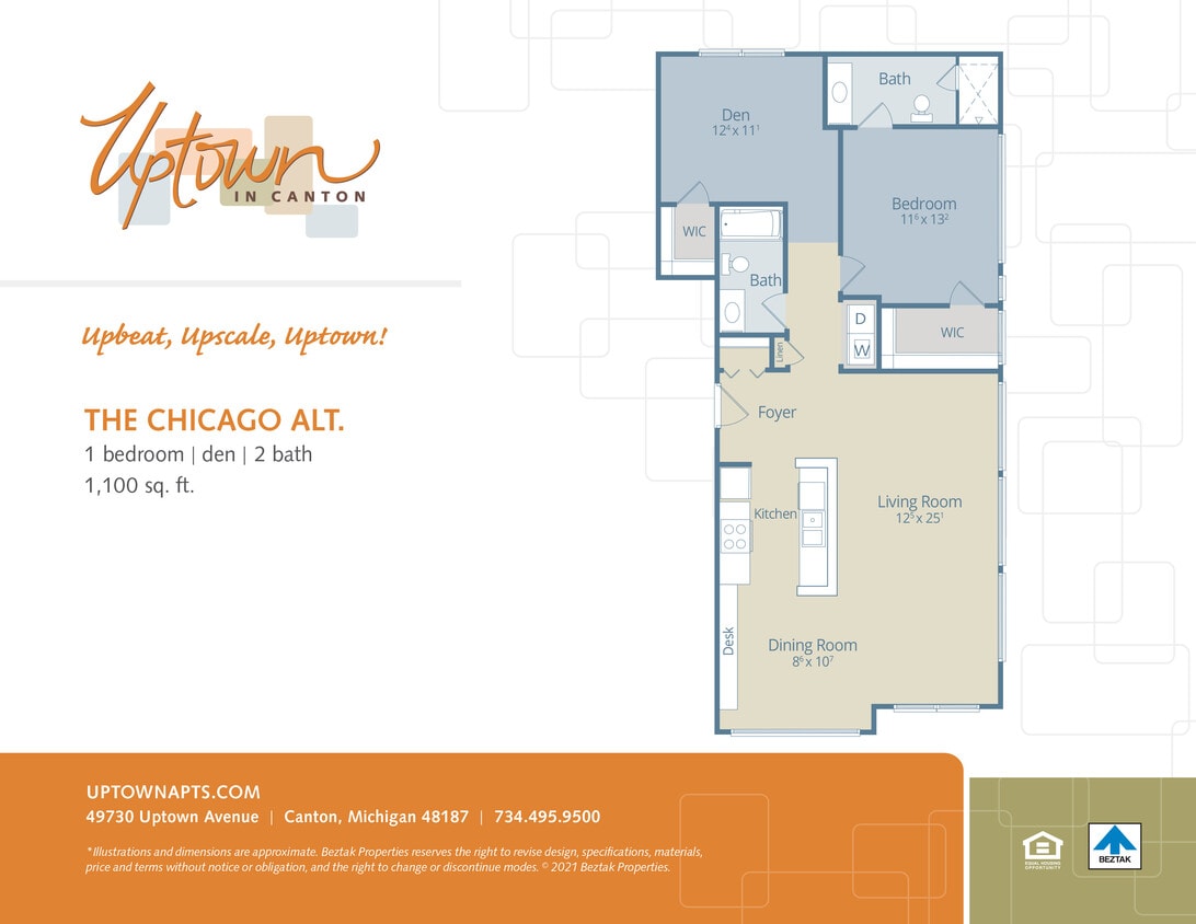 Floor Plan - The Chicago Alt. - with Den