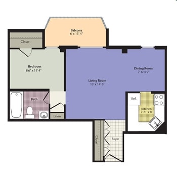 Junior (A1A) - Junior One Bedroom