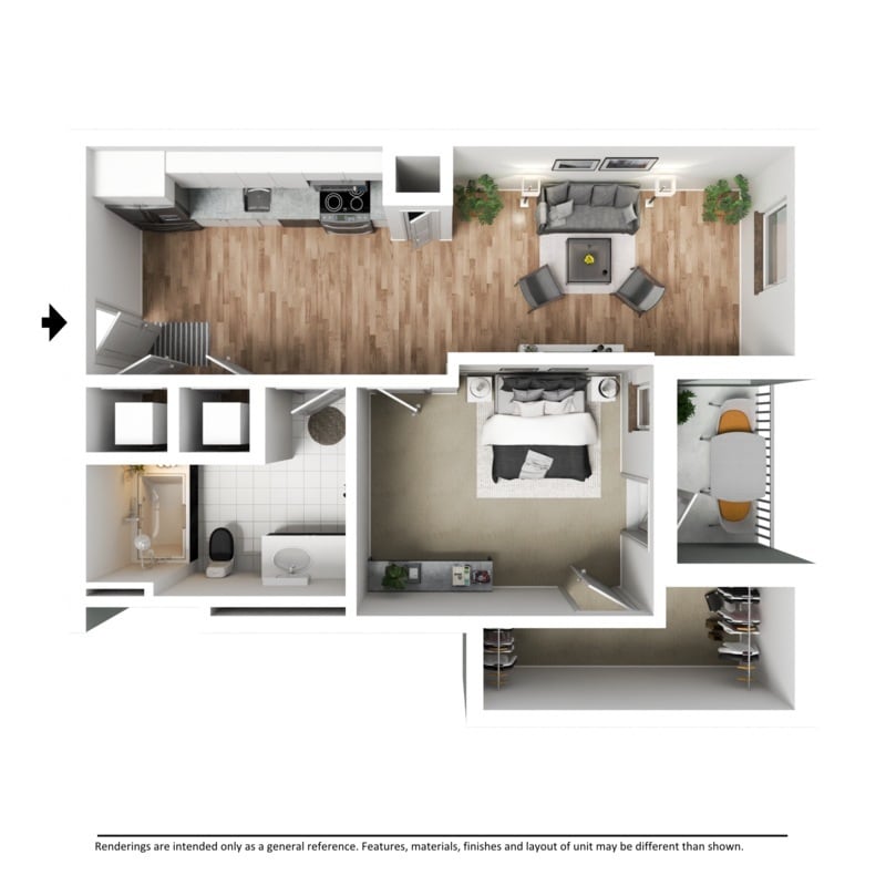 Floor Plan - Fawcett - Luxury Apartment