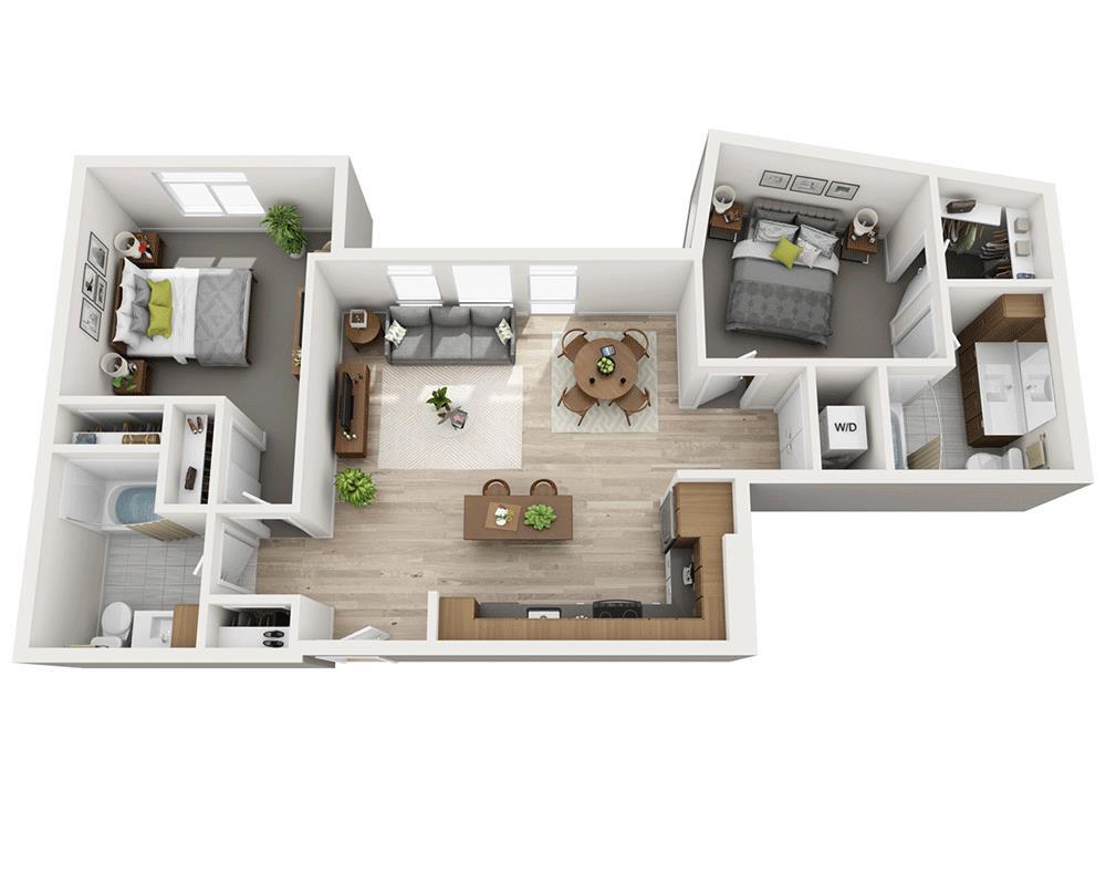 Floor Plan - Two Bedroom B2E-CL2