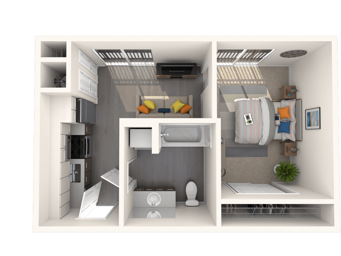 Floor Plan - A2 - One Bedroom