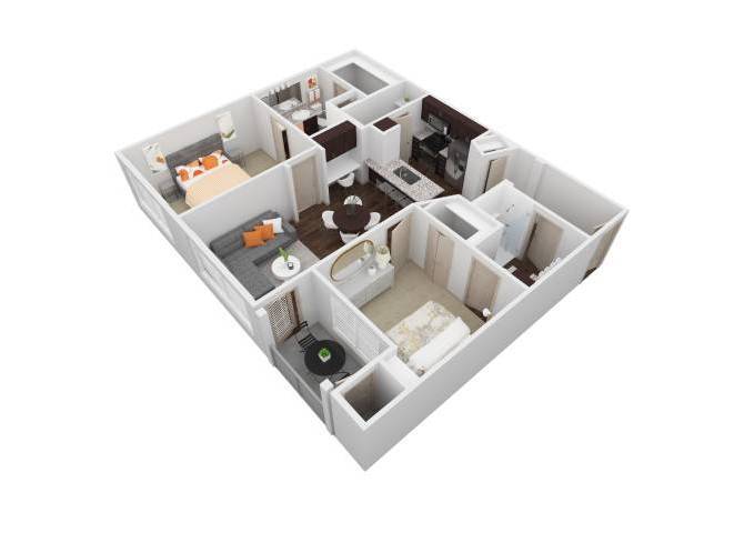 Floor Plan - VU - 2X2A