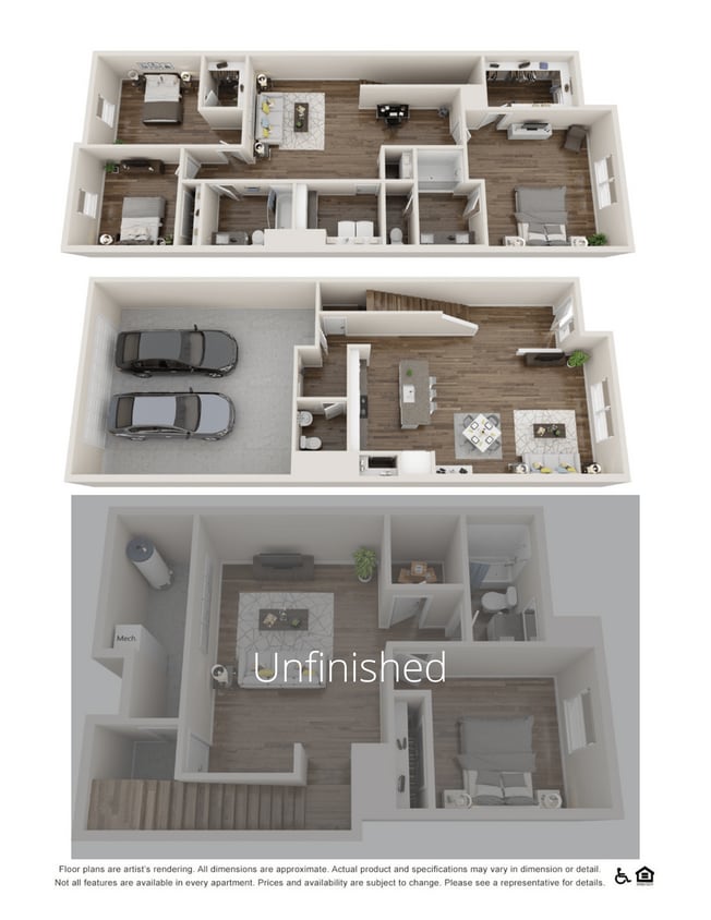 Floor Plan - Strada (Unfinished Basement)