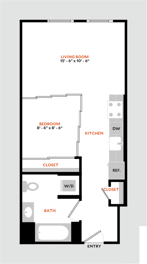 Floor Plan - Studio F
