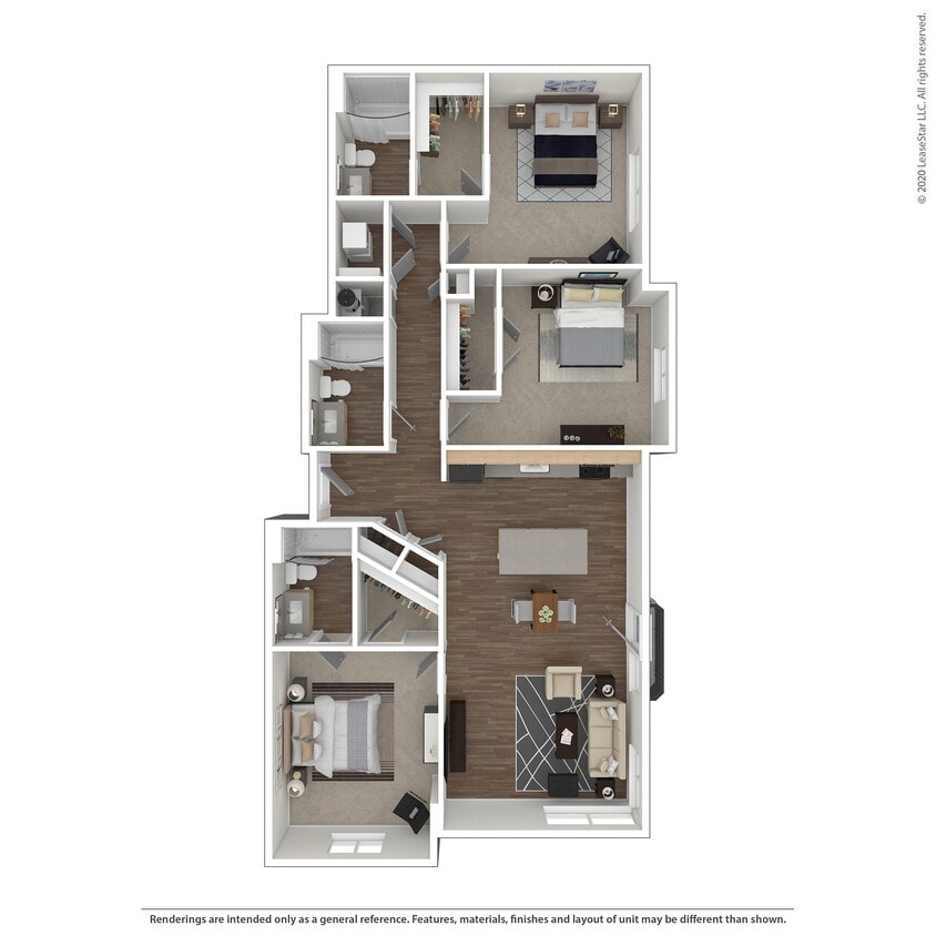 C2 3D Floor Plan - C2