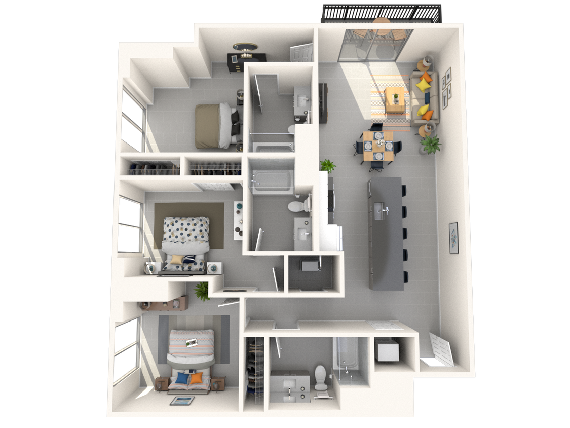 Floor Plan - CS1 - South Residence