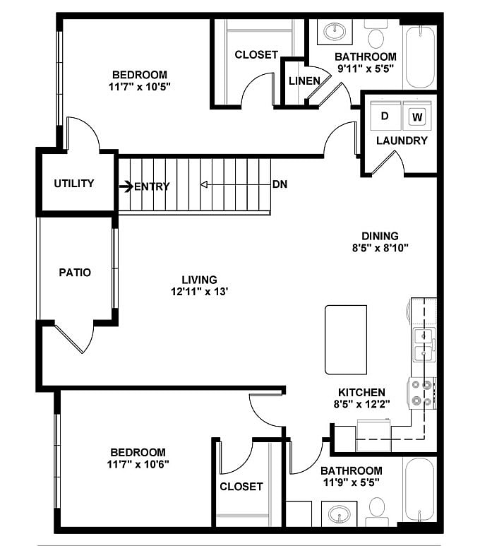 B4 Floorplan w Dimensions - B4