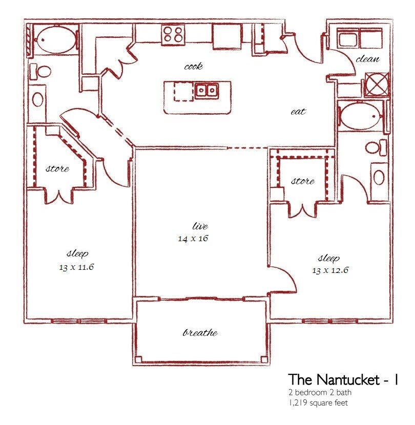 Floor Plan - The Nantucket