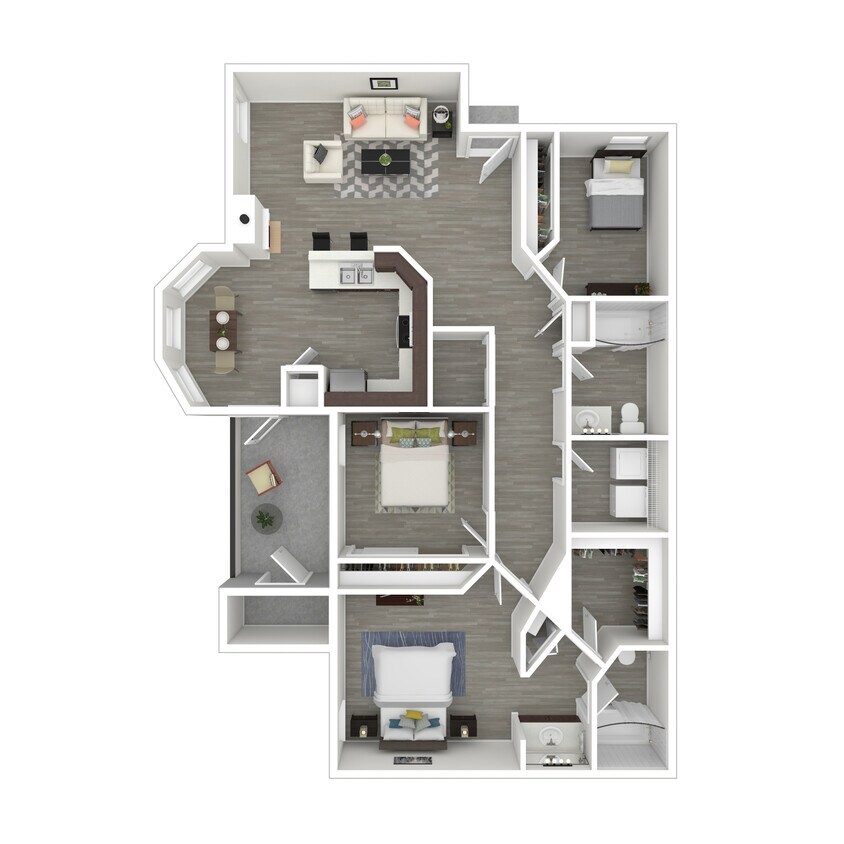 Floor Plan - 3x2- 1384- Full Renovation