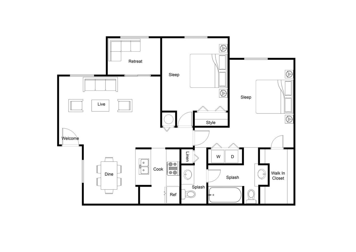 Floor Plan - B1- Premium Renovation