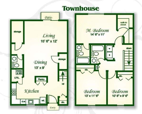 Floor Plan - The Seakbrook Townhouse
