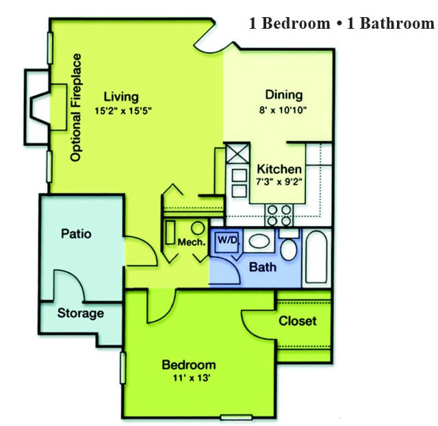 Floor Plan - 1A Newly Renovated 