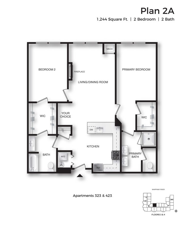 Floor Plan - 34 - 2B2B