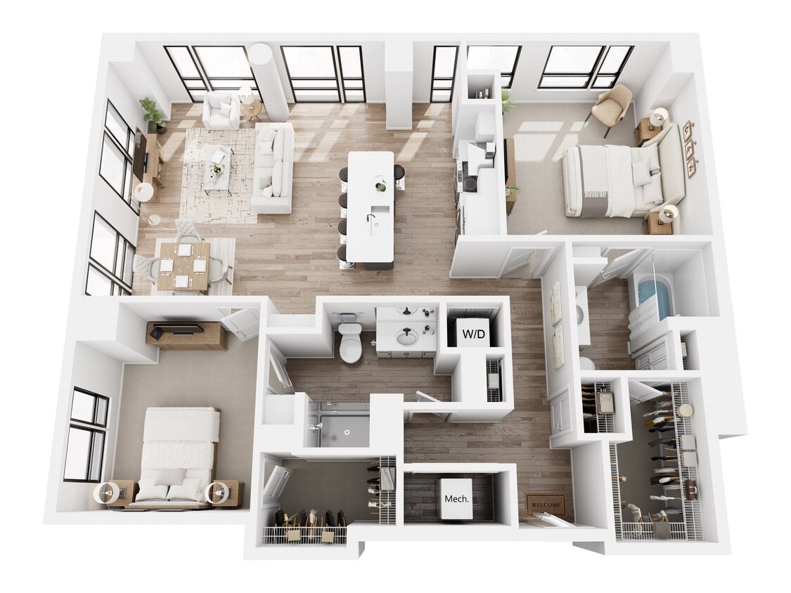 Floor Plan - 2 Bedroom B