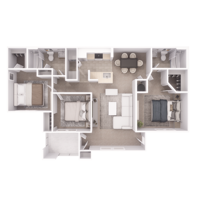 Floor Plan - 3 Bed/ 2 Bath